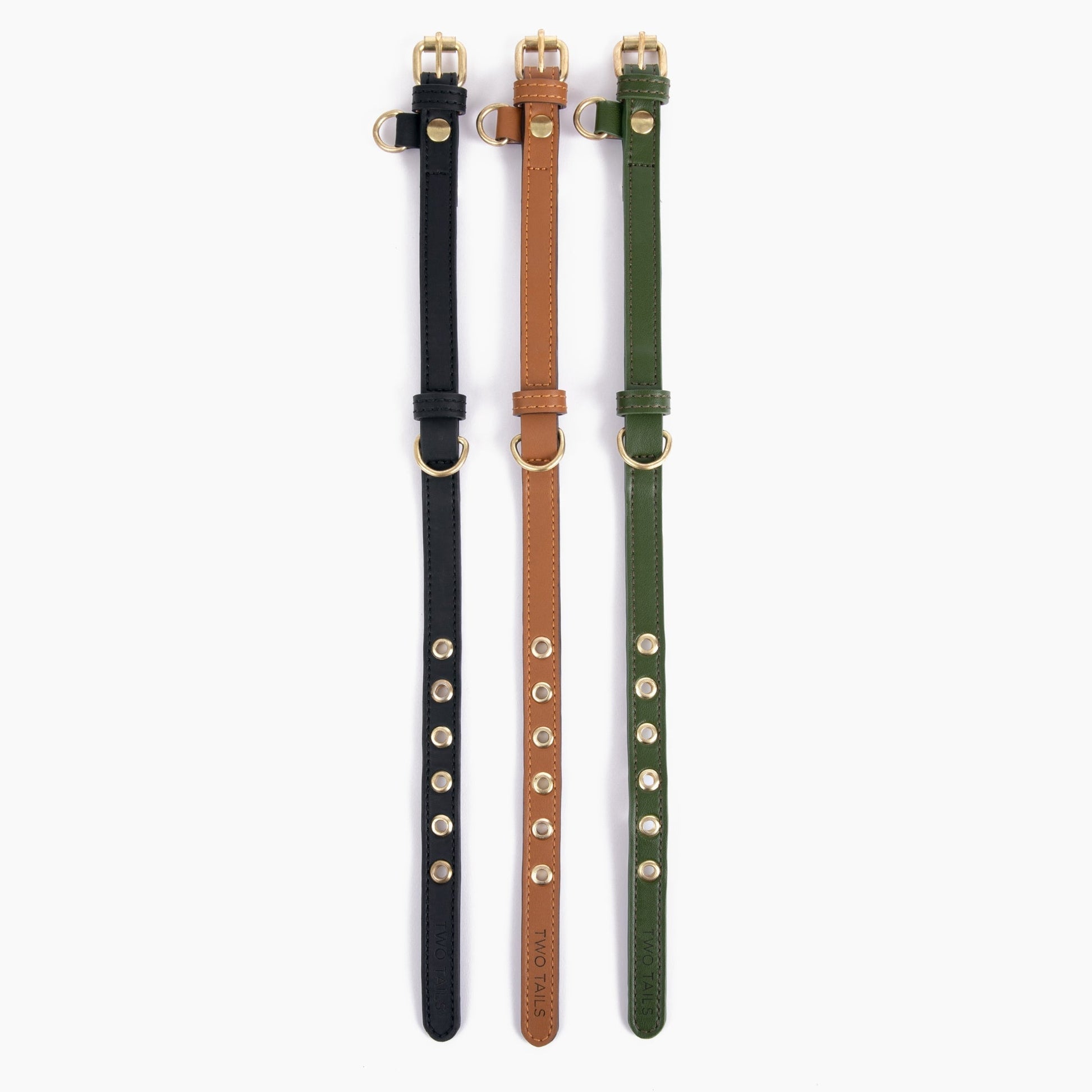 Cactus Leather Collar & ID Tag Bundle