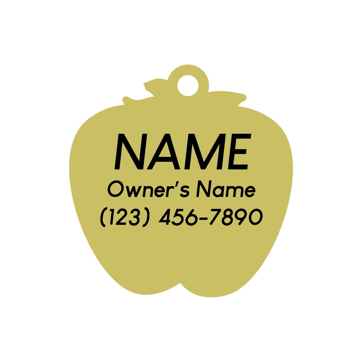 Apple of My Eye Pet ID Tag