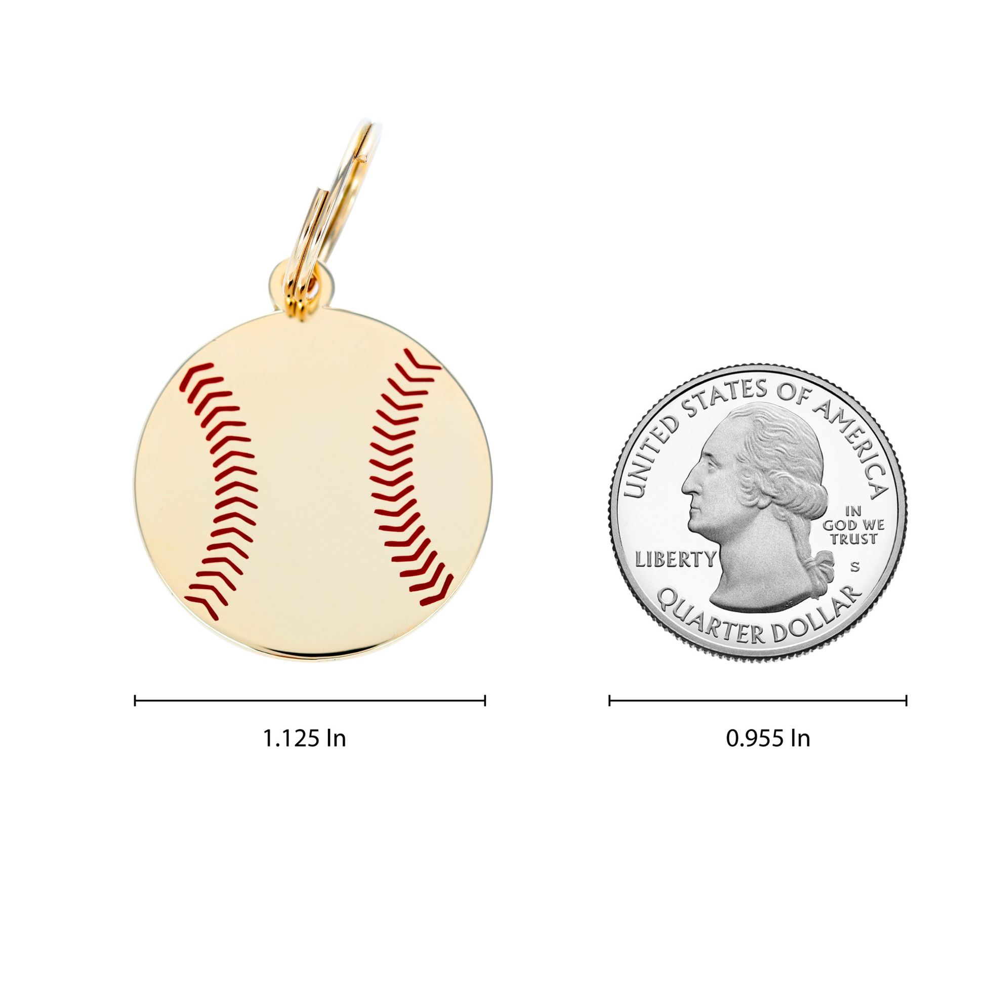 Baseball Pet ID Tag