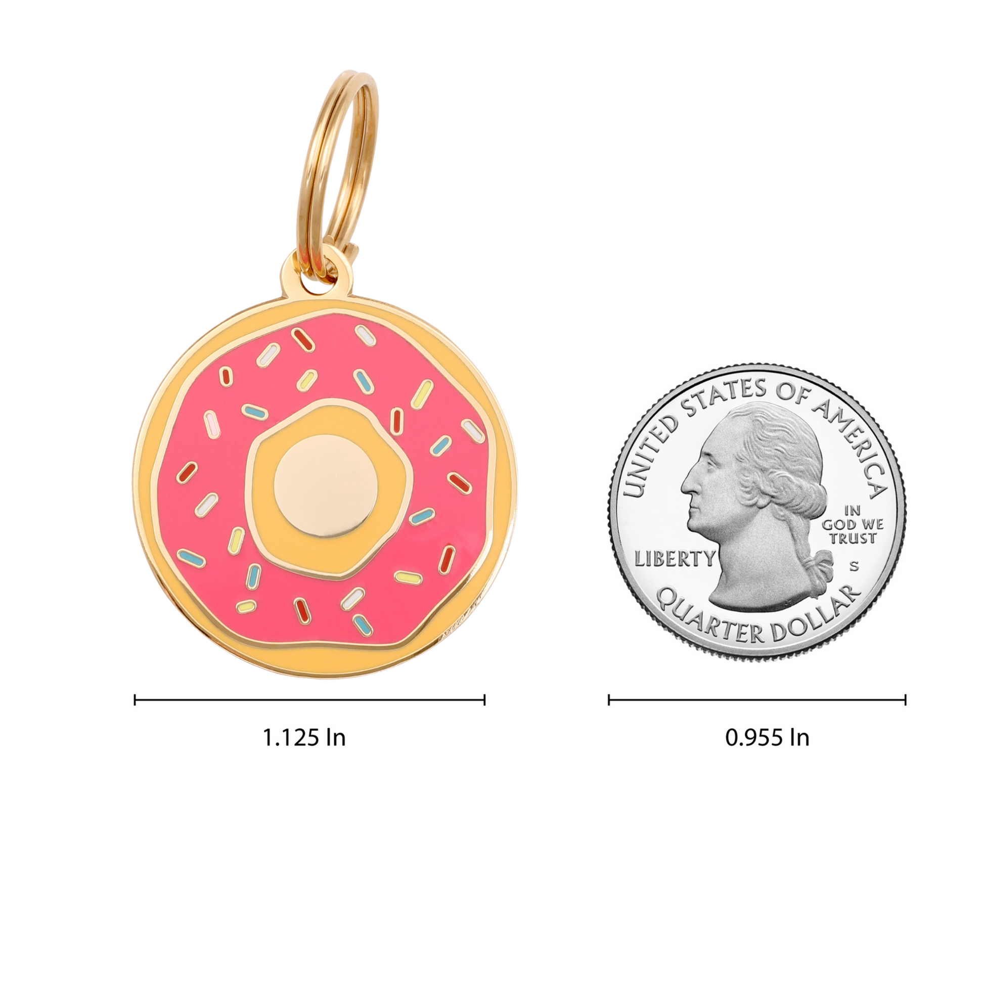 Donut Pet ID Tag